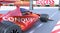 Conquest and success - pictured as word Conquest and a f1 car, to symbolize that Conquest can help achieving success and