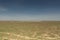 Consequences of the Aral sea disaster.Steppe and sand on the site of the former bottom of the Aral sea.Kazakhstan