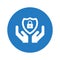 Conservancy, defensive, protection icon. Blue color design