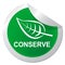 Conserve Sticker Shows Natural Preservation 3d Illustration
