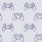 Console game controller icons pattern