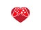 Console gamer heart symbol love gaming vector passion play games logo design illustration on white background