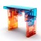 Console Table: Algorithmic Art On White Background