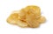 Consomme potato chips placed on a white background