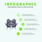 Conspiracy, Destiny, Medium, Mystery, Occult,  Solid Icon Infographics 5 Steps Presentation Background