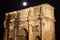 Constantine Arch Moon Close Rome Italy