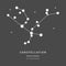 The Constellation Of Andromeda. The Chained Maiden - linear icon. Vector illustration of the concept of astronomy.