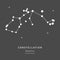 The Constellation Of Aquarius. The Water Bearer - linear icon. Vector illustration of the concept of astronomy.