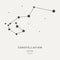 The Constellation Of Carina. The Keel - linear icon. Vector illustration of the concept of astronomy