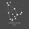 The Constellation Of Cepheus. The King - linear icon. Vector illustration of the concept of astronomy.