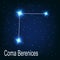 The constellation Coma Berenices star in the