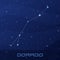 Constellation Dorado, Goldfish, night star sky
