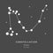 The Constellation Of Draco. The Dragon - linear icon. Vector illustration of the concept of astronomy.