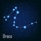 The constellation Draco star in the night sky.