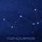 Constellation Monoceros, Unicorn, night star sky