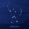 Constellation Orion, Hunter, night star sky