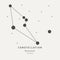 The Constellation Of Reticulum. The Reticle - linear icon. Vector illustration of the concept of astronomy