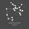 The Constellation Of Sagittarius. The Archer - linear icon. Vector illustration of the concept of astronomy.