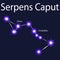 constellation Serpens Caput with stars Unukalhai,