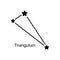 Constellation Triangulum, vector illustration