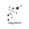 Constellation Vector illustration. Zodiac sign