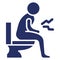 Constipation Isolated Vector Icon that can be easily modified or edit