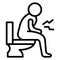 Constipation Isolated Vector Icon that can be easily modified or edit