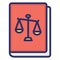 Constitution book, criminal law  Isolated Vector Icon that can be easily modified or edit