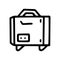 construction air heater line vector doodle simple icon