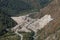 Construction of an anti-mudflow dam in the big Almaty gorge.