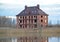 Construction of an apartment cottage on the bank of the lake