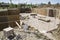Construction basement forms excavation site