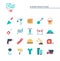 Construction, building, project, tools and more, flat icons set
