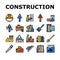 Construction Building And Repair Icons Set Vector