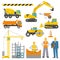 Construction Decorative Icons Set