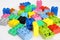 Construction designer for children. Building blocks. Teaching children