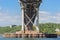 Construction detail Forth Road Bridge over Firth of Forth, Scotland