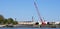 Construction on the docks of Savannah, GA.