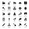 Construction Equipment Solid Icons Pack