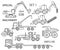 Construction equipment and special machinery linear vector icon set