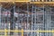 Construction formwork for casting of monolithic concrete structures and scaffolding