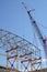 Construction frame and crane