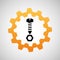 construction gear icon nut