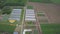 Construction of greenhouses in the field. Clip. Agriculture, agrotechnics of closed ground. Frameworks of greenhouses