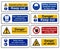 Construction Health Safety Danger Warning Signs