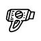 construction heat gun line vector doodle simple icon