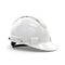 Construction helmet, white plastic protective hat