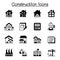 Construction industrial & Architecture icon set vector illustration graphic design.