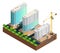 Construction Isometric Composition