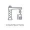 Construction linear icon. Modern outline Construction logo conce